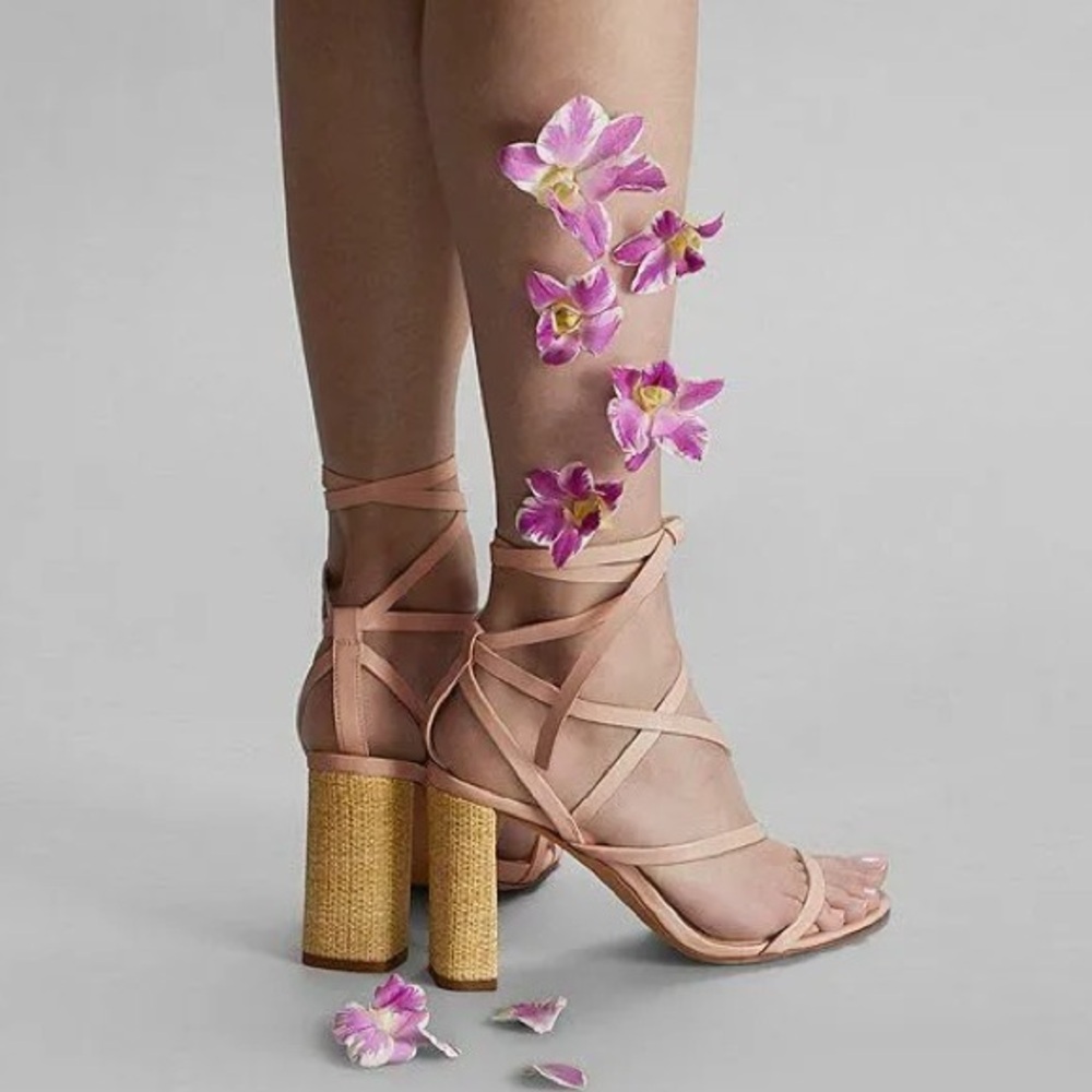 AD & Daughters Aviena Cielo blue sandals